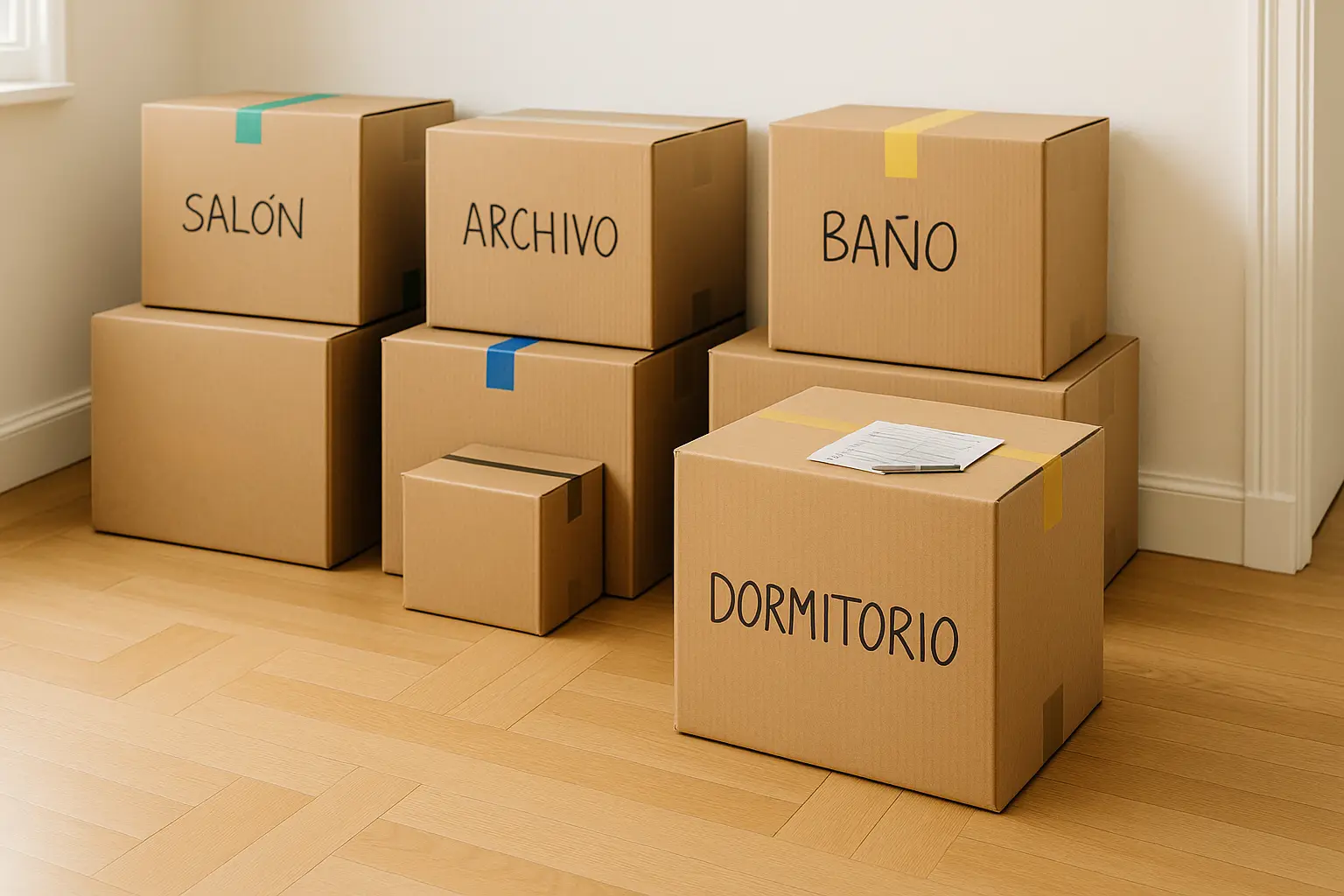 Errores al vaciar un piso en Euskadi: cajas bien rotuladas y checklist de planificación